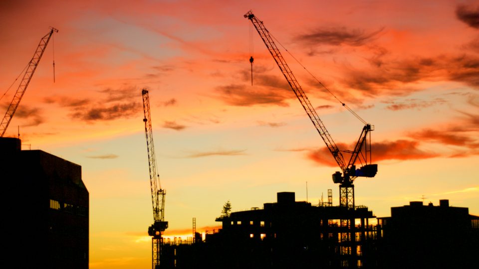Illustrative photograph of cranes Construction
