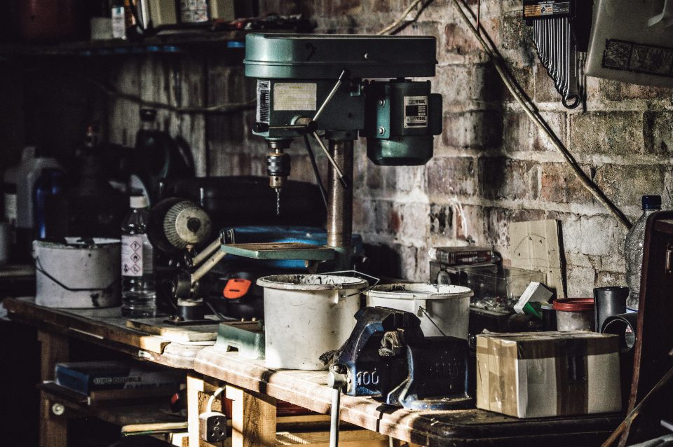 Illustrative photograph of workbench Machinery