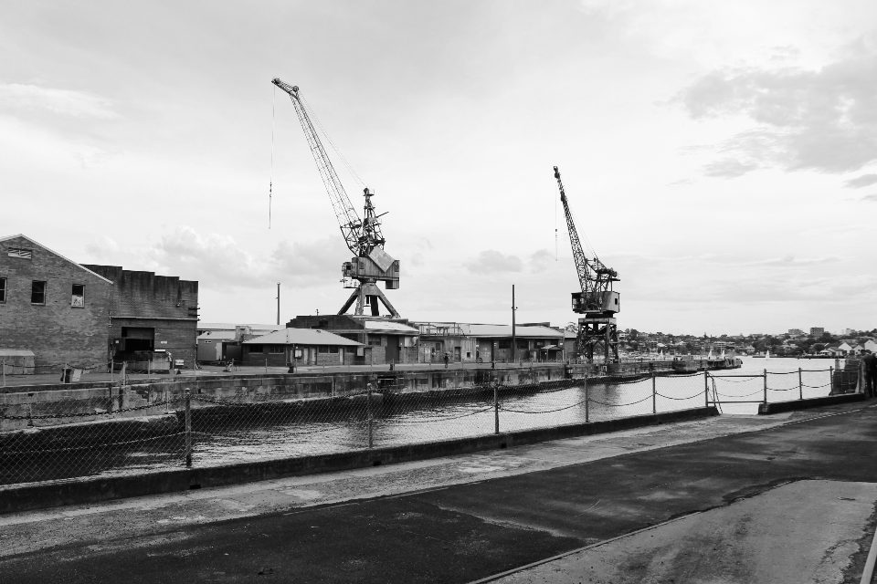 Illustrative photograph of industrial Cranes